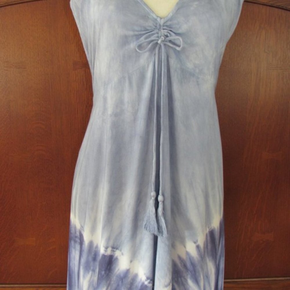 Sugar & Cream Tie-Dye Halter Maxi Dress